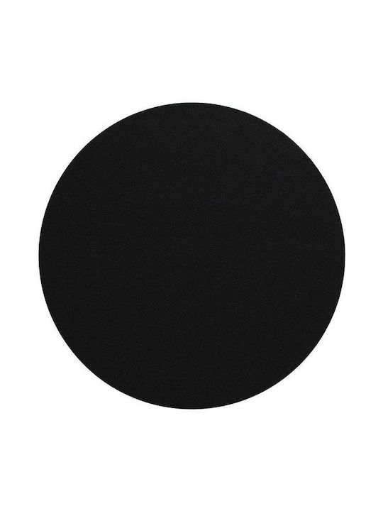 Caspari Round Paper Placemat Black