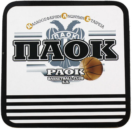 Stamion PAOK BC Untersetzer aus Weißem Kork 6 Stück Stamion PAOK BC Untersetzer aus Weißem Kork 6 Stück