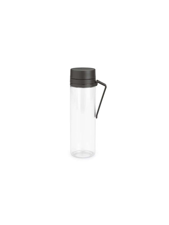 Brabantia Μπουκάλι Νερού Γυάλινο με Βιδωτό Καπάκι Γκρι 500ml