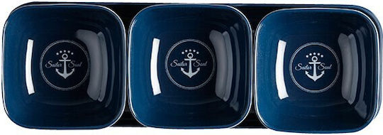 Marine Business Πλαστική Ορντεβιέρα 3 Θέσεων Μπλε Ø27cm Π9xΜ27cm 4τμχ