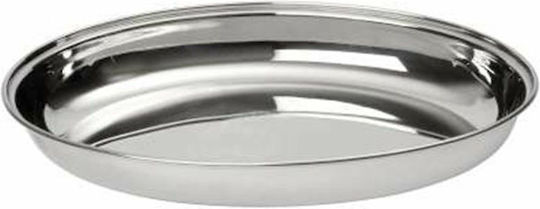 Veltihome Allset Capri Platou de Servire Oval Inox Argintiu 22x22buc 1buc
