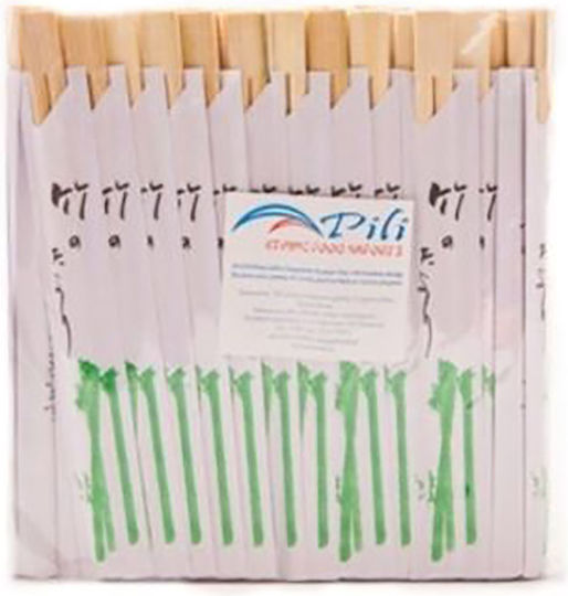 Pili Ethnic Foods Chopsticks Μπαμπού Μπεζ