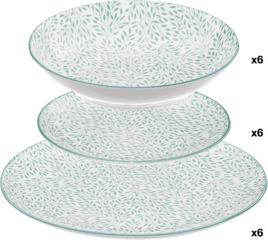 Secret de Gourmet White Porcelain Dinnerware Set 154944 18pcs