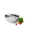 Philippi Salatschüssel mit Salatbesteck Inox Silber 25.5x25.5x11.5cm 1Stück