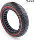 Ewheels Tire for Electric Scooter Xiaomi in Red Color 44779