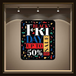 Houseart Display Window & Wall Sticker Black Friday 50x57cm 26-296