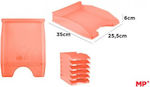 Madrid Papel Plastic Filing Tray Orange 35x25.5x6cm