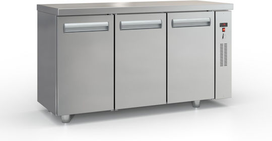 Inox Dobros Werkbank-Kühlschrank ohne Kompressor H87xB150xT70cm