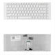 Qoltec Laptop Keyboard for Sony without Frame in White Color 7384