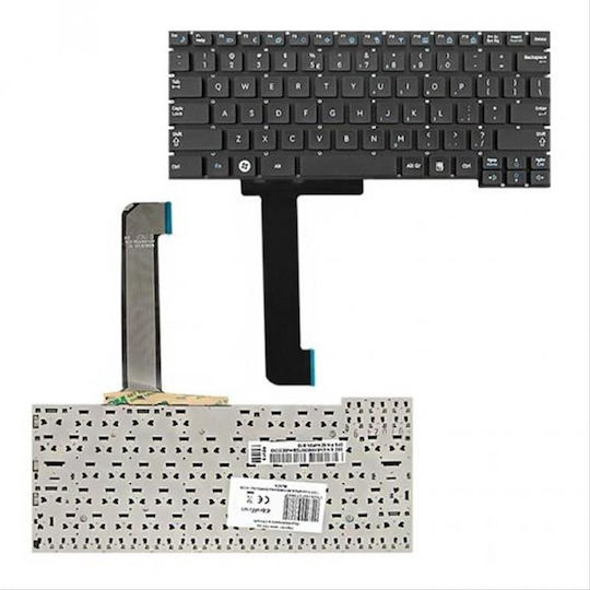 Qoltec Laptop Keyboard for Samsung without Frame in Black Color 7388