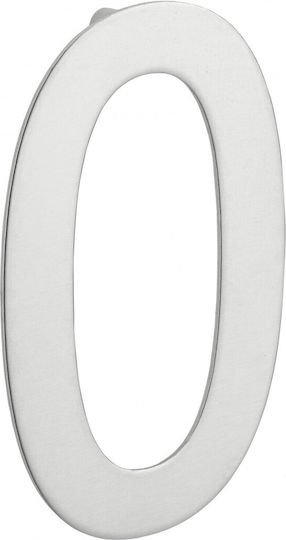 Thirard Hausnummer 0 in Silber Farbe 10cm 00067550