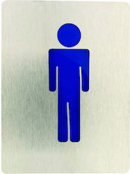 Metalor WC Sign Men's 6x8cm Metalor WC Sign Men's 6x8cm