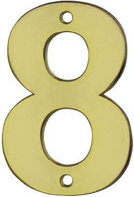 Thirard Sign with Number in Gold Color 5.1cm 00967198
