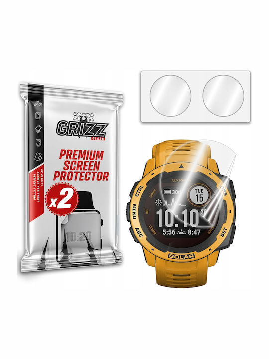 GrizzGlass CeramicFilm Screen Protector for the Garmin Instinct 1pcs