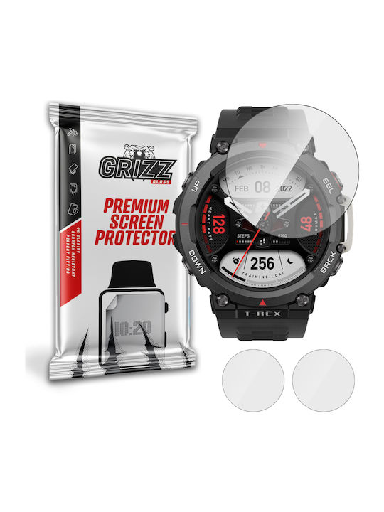 GrizzGlass HybridGlass Tempered Glass για το Amazfit T-Rex 2 1τμχ