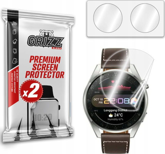 GrizzGlass CeramicFilm Screen Protector για το Huawei Watch 3 Pro 1τμχ