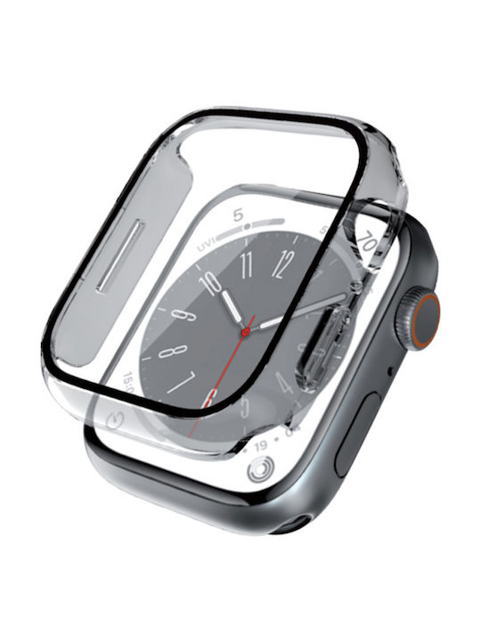 Crong Plastikhülle mit Glas in Transparent Farbe für Apple Watch 45mm Crong Plastikhülle mit Glas in Transparent Farbe für Apple Watch 45mm