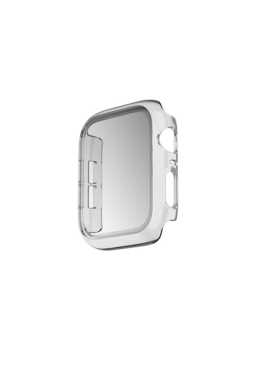 Strado Plastikhülle mit Glas in Transparent Farbe für Apple Watch 45mm