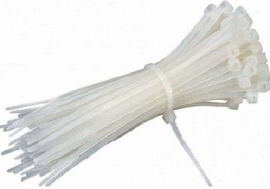 Bostik Den Braven Cable Ties Plastic 140mm x 3.6mm in White Colour (100 pcs)