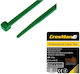 Cresman Δεματικά Καλωδίων Πλαστικά 150mmx3.6mm σε Πράσινο χρώμα (100τμχ) (36150)