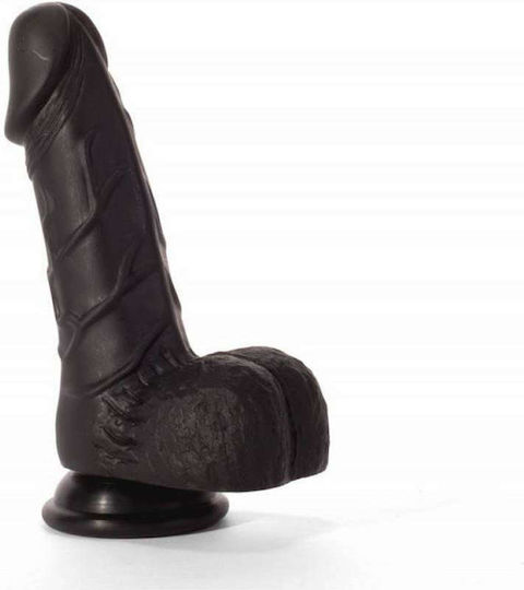 X-Men Ρεαλιστικό Dildo με Όρχεις και Βεντούζα Μαύρο 19cm