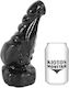 Kiotos Monstar Realistic Dildo with Scrotum Black 22cm