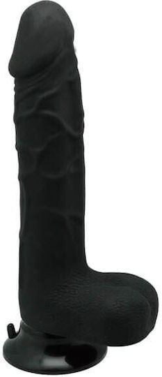 Charmly Toy Dildo realist cu Testicule și Ventuză Negru 20cm