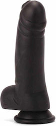 X-Men Cock Dildo realist cu Testicule și Ventuză Negru 20cm