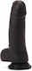 X-Men Cock Realistic Dildo with Balls and Suction Cup Black 20cm
