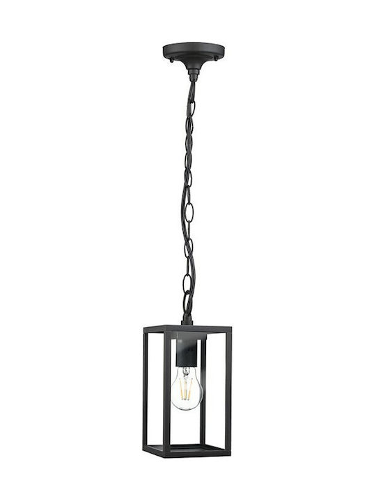 Outdoor Hanging Ceiling Light E27 in Black Color