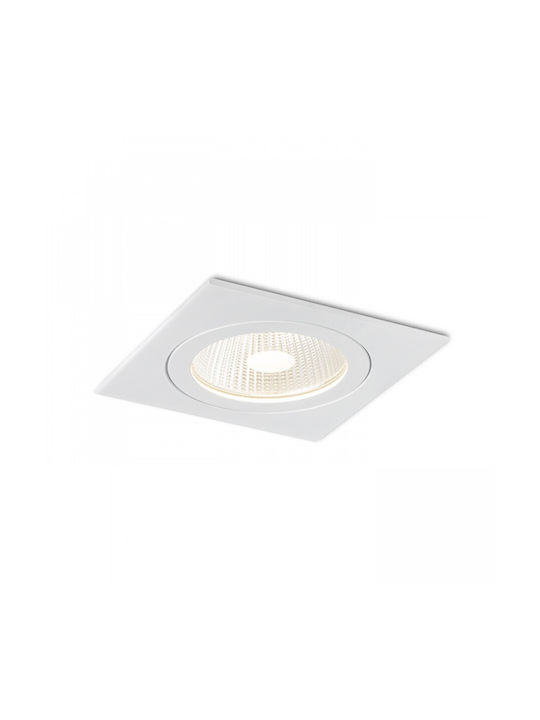 Rendl Light Studio Στεγανό Σποτ Οροφής Εξωτερικού Χώρου με Ενσωματωμένο LED σε Λευκό Χρώμα r10566