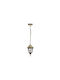 Polux Outdoor Hanging Ceiling Light E27 in Gold Color SA0391