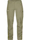 Fjallraven Nikka Femei Lung Pantaloni de drumeție Verde