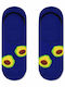 Axidwear Avocado With Silicone In The Heel Men's Patterned Socks Blue