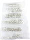 Various Crystal 6 Στρας για Νύχια σε Διάφανο Χρώμα 1360τμχ