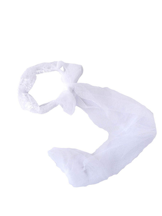 Nst Nastasia White Baptism Hair Accessory made of Lace