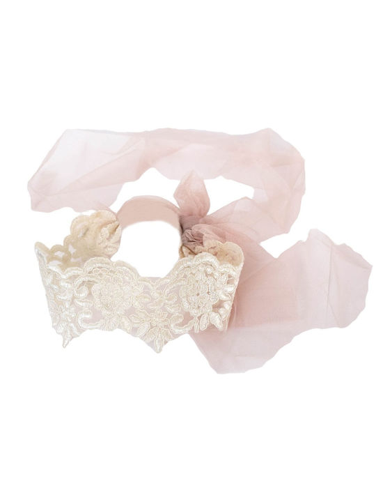 Nst Nastasia Ecru Baptism Hair Accessory made of Lace