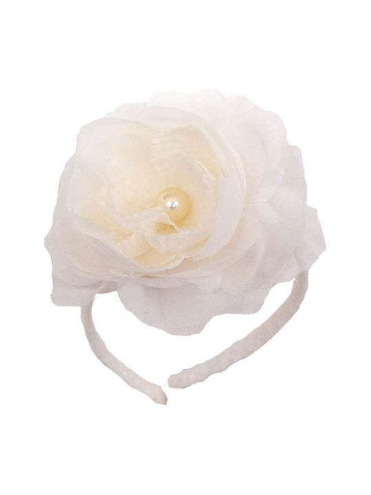 Nst Nastasia Ecru Baptism Hair Accessory made of Tulle