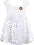 Nst Nastasia White Knitted Baptism Dress