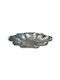 Lampiris Interiors Dekorative Schüssel Metall Silber 33x22x5cm 1Stück
