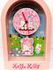 Sanrio Ceas de Perete pentru Copii Lemn cu pendul 23x32cm