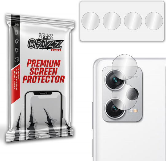 GrizzGlass Protecție Cameră Tempered Glass Transparent pentru Redmi Note 12 Pro+