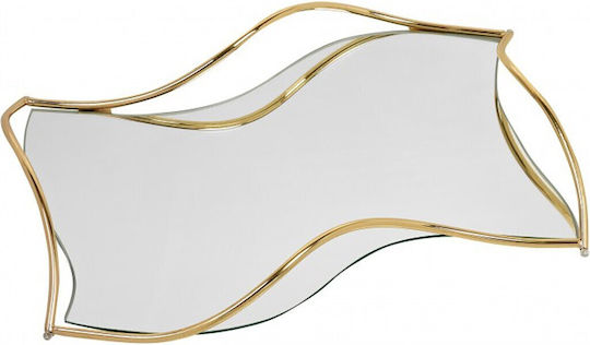 Novaker Wedding Tray Metallic / Inox with Mirror Silver 1pcs