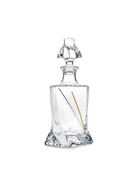 Nuova Vita Glass / Crystal Wedding Decanter Gold