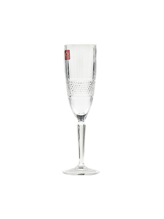 Nuova Vita Crystal Wedding Champagne Glass Τransparent