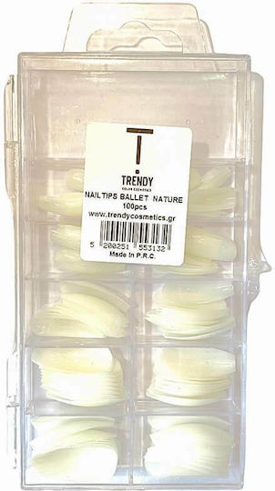 Trendy Color Cosmetics Tips Νυχιών σε Μπεζ Χρώμα 100τμχ 61.187