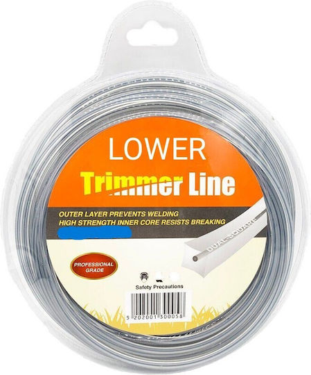 Bürstenschneider Trimmer-Leinen Platz Quadratisch Länge 40m und Dicke 3.5mm