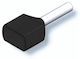 Insulated Wire Ferrule Terminal Black 100pcs 01.036.0293