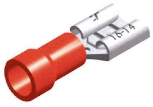 mit Isolierung Rot (01.036.0396) in einem Set von 100Stück