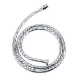 Ferro W13 W13 Σπιράλ Ντουζ Μεταλλικό 120cm Ασημί
